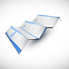 new brochure design fold vector