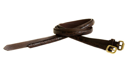 two belts isolated on white