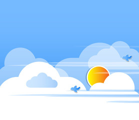 Cloud background vector
