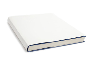 Blank book cover white