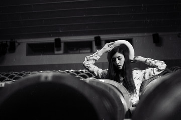 woman in cinema