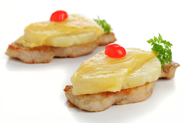 Schweinesteak Hawaii