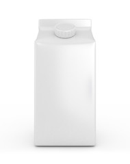 milk boxes isolated over a white background