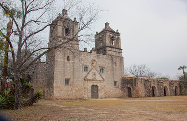 Fototapeta na wymiar Old Spanish Mission, Central Texas