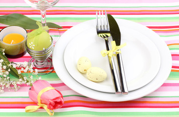 Easter table setting