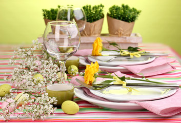 Easter table setting
