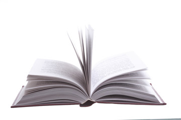 Isolated open book