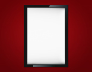 Blank advertising billboard