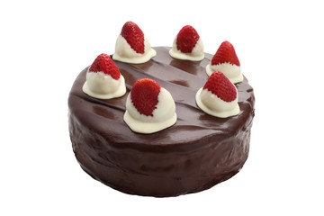 Torta cioccolato e fragole