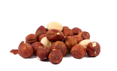 hazelnuts isolated