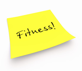 Notizzettel - Fitness!