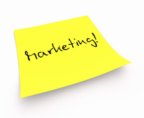 Notizzettel - Marketing!