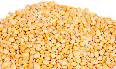 yellow peas isolated