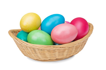 Fototapeta na wymiar multicolored Easter eggs