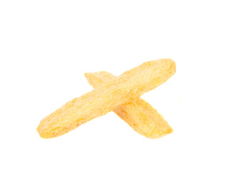 potato chips isolated