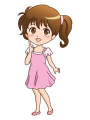 女の子/考える