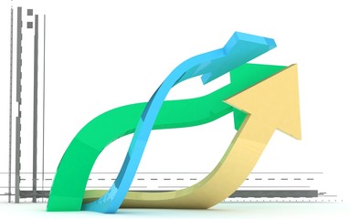 frecce 3D grande © Danilo Rizzuti