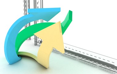 frecce 3D grande © Danilo Rizzuti