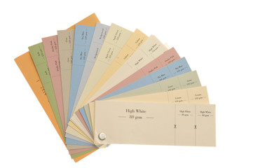 Colored Samples Of Paper And Card For Printing