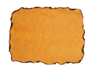 Fototapeta premium Paper With Burn Edges Used For Notice
