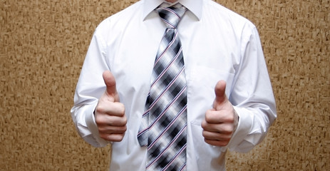 gestures of the businessman