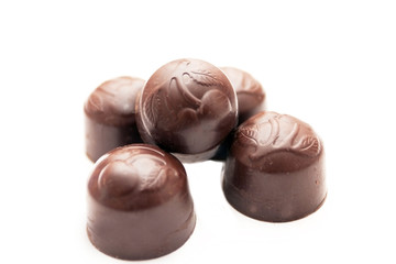Obraz na płótnie Canvas chocolates with a cherry stuffing
