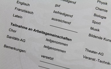 Schulzeugnis