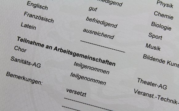 Schulzeugnis