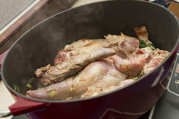 Braised rabbit