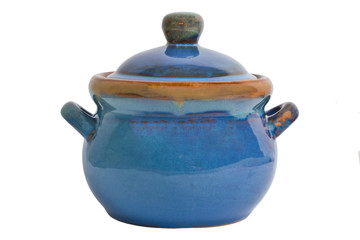 Ceramic pot isolated