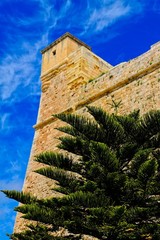 Obraz premium View of Rabat (Victoria) fortress (Gozo, Maltese islands) .HDR image