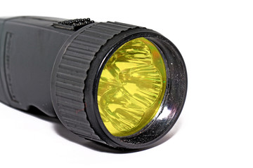 electric torch on white background