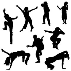 dancing people, kids, breakdance