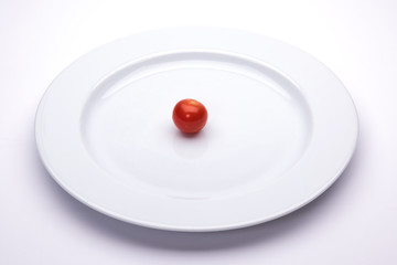 cherry tomato on dish