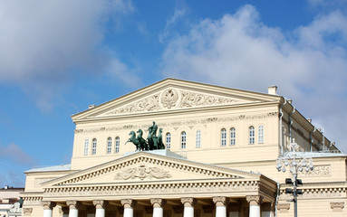 Fototapeta na wymiar Facade of Bolshoi Theatre