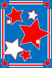 EPS8 Vector Patriotic Star Background