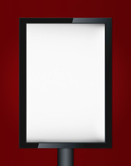 Blank advertising billboard