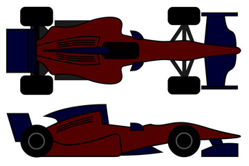 Coche de competición creativo