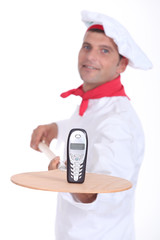 portrait of a pizza chef