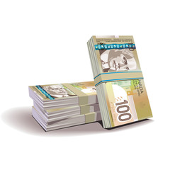 Canadian dollar banknotes vector illustration, financial theme - 40491569