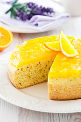 Orange and lavender cake