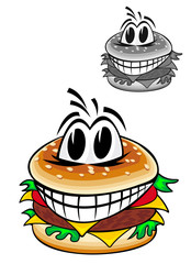 Cartoon hamburger