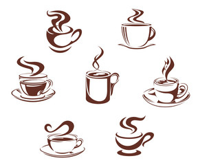 Coffee and tea symbols