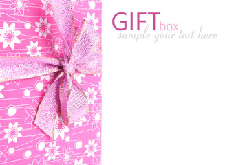 Pink gift box