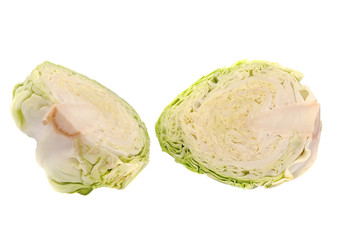 cabbage on white background