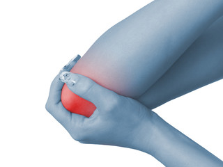 Acute pain in a woman elbow