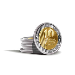 New Israeli Shekel coins vector illustration, financial theme - 40494341