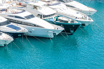 yachts in port