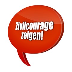 sprechblase v3 zivilcourage zeigen! I