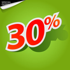 Vector label percent